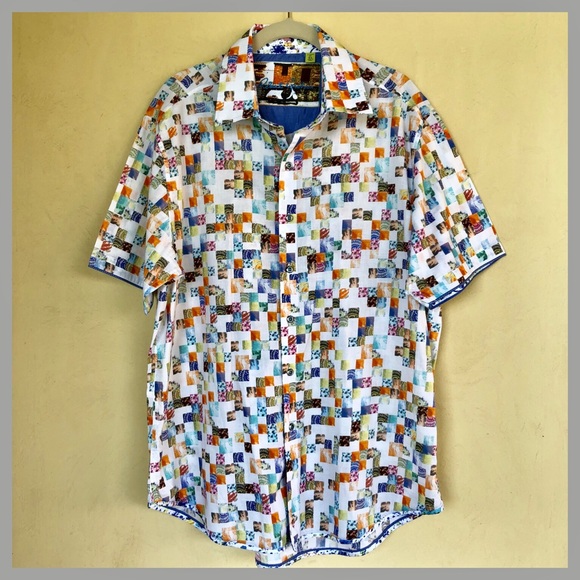 Robert Graham Other - Robert Graham Multi-Color Classic Fit SS Shirt XL